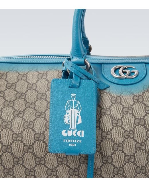 Gucci Blue Gg Duffel Bag for men