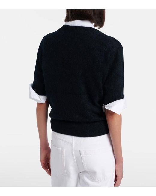 Dorothee Schumacher Black Fluffy Statements Wool And Cashmere Sweater