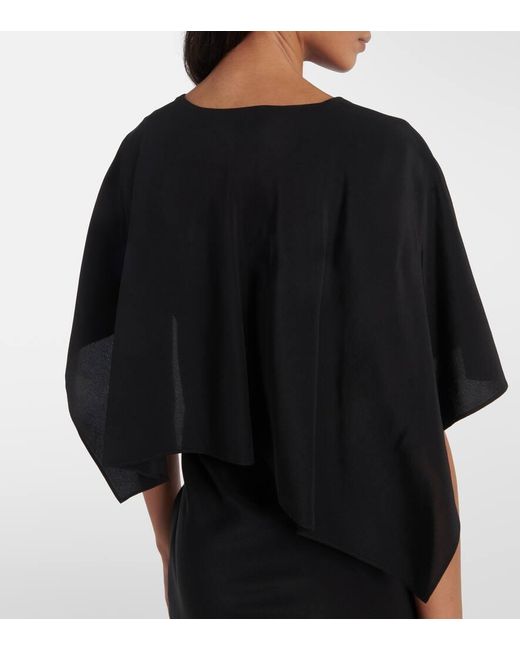 Stella McCartney Black Maxikleid Aus Seide