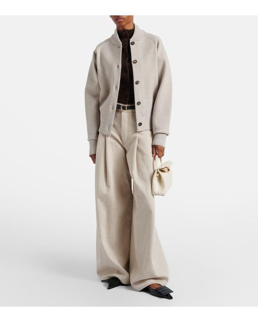 Jacquemus White Valerie Small Leather Top-Handle Bag