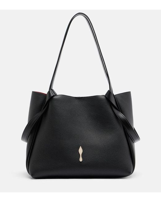 Christian Louboutin Black Bettina Small Leather Tote Bag