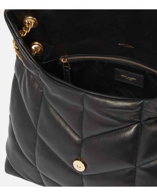 Saint Laurent Black Puffer Medium Leather Shoulder Bag