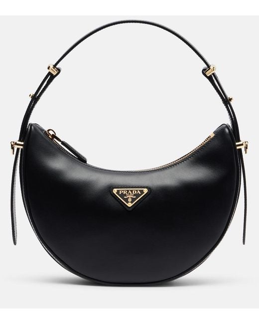 Prada Black Arque Mini Leather Shoulder Bag