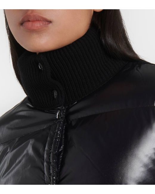 Moncler Black Down-paneled Jacket