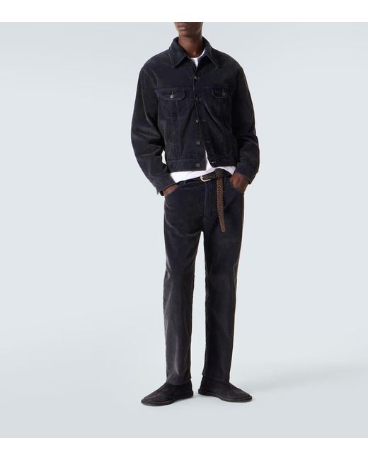 Studio Nicholson Blue X Aaron Levine Derby Cotton Corduroy Jacket for men