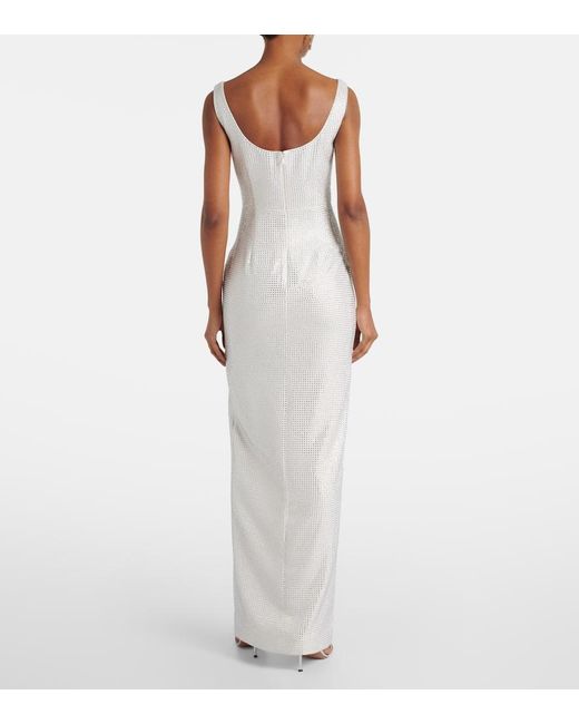 Roland Mouret White Bridal Embellished Gown