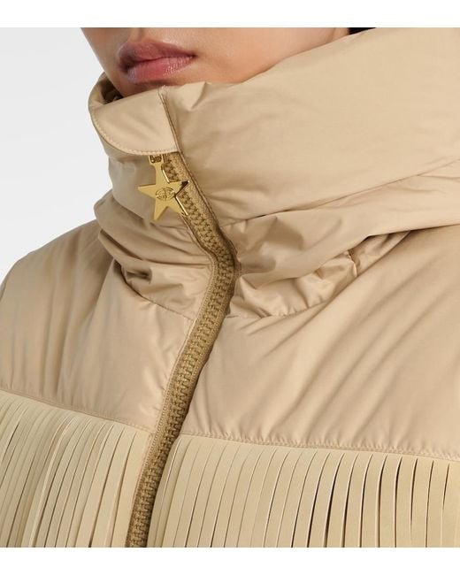 Goldbergh Natural Marna Fringed Down Ski Jacket