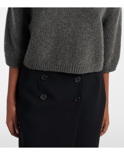 Khaite Gray Sabina Cashmere Sweater