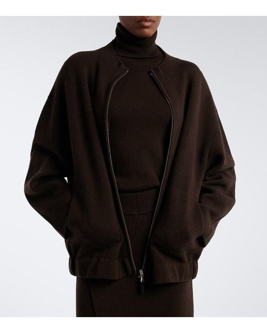 Jardin Des Orangers Black Wool And Cashmere Turtleneck Sweater