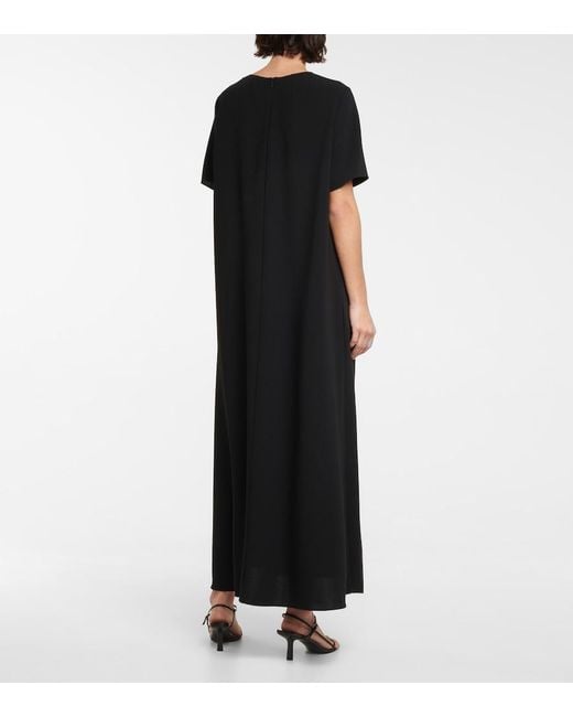The Row Black Robi Maxi Dress