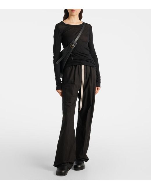 Rick Owens Gray Granola Leather Mules