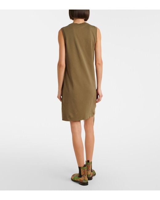J.W. Anderson Green Cotton Jersey Minidress