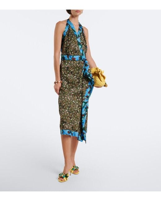 Aquazzura Yellow Birdsong Raffia Mules