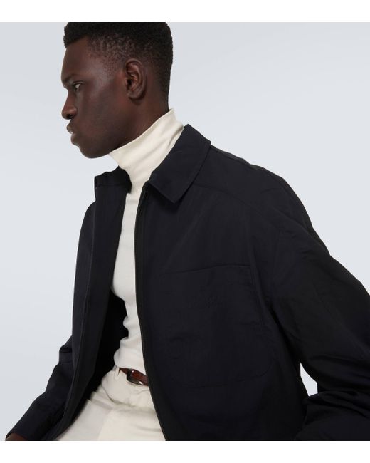Jacquemus Blue Le Blouson Linu Cotton-blend Blouson Jacket for men