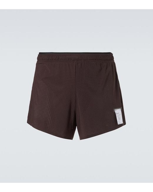 Satisfy Brown Space-O 2.5 Distance Running Shorts for men