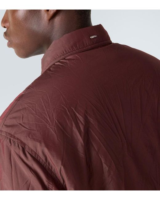 Our Legacy Red Slight Padded Jacket for men