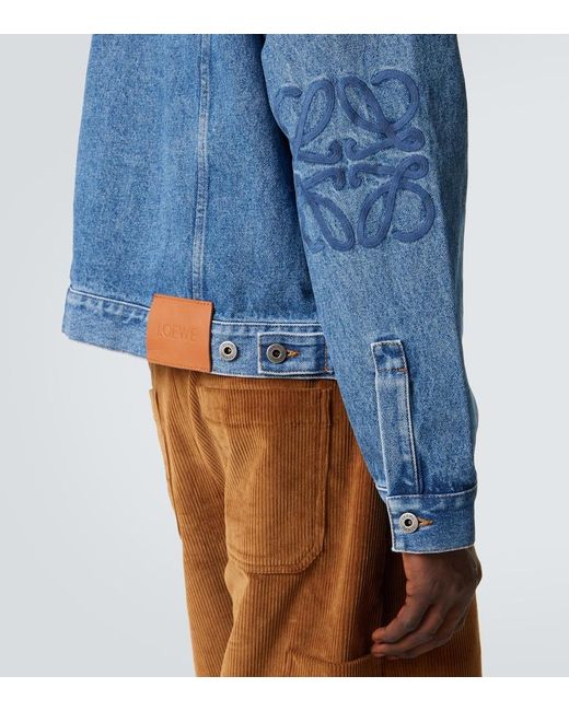 Loewe Blue Anagram Denim Jacket for men