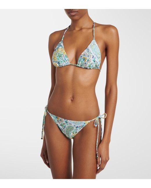 Etro Green Paisley Bikini