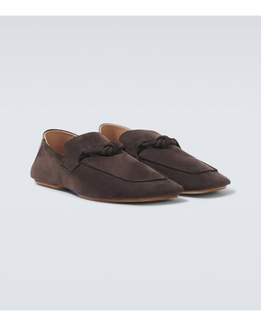 Bottega Veneta Brown Daddy Suede Loafers for men