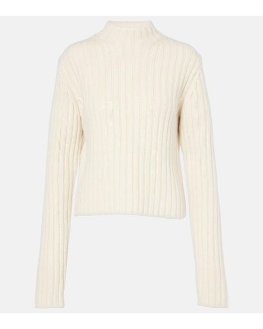 Totême  Natural Petite Chunky Wool And Cashmere Sweater