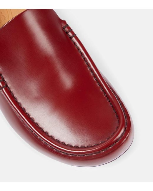Tod's Red Mokassins Gommino Aus Leder