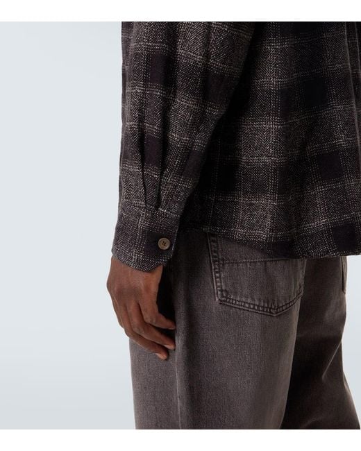 Camisa Above De Algodon A Cuadros Our Legacy de hombre de color Black