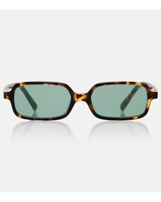Miu Regard Occhiali Da Sole Rettangolari di Miu Miu in Green