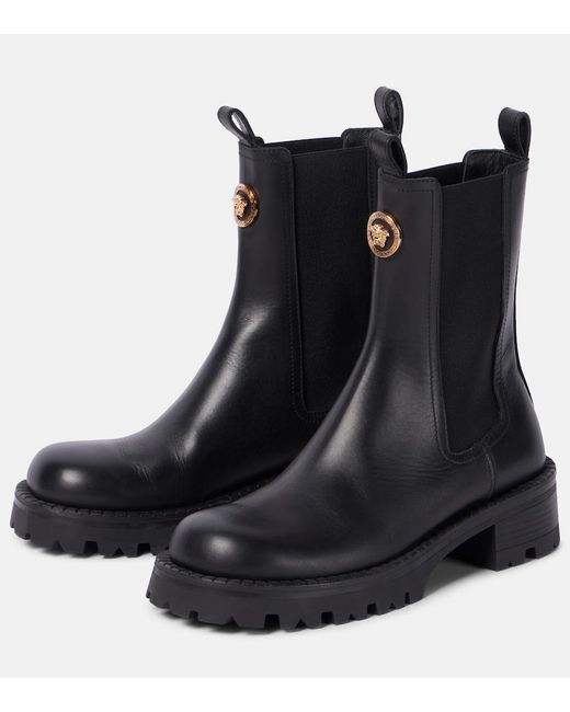 Versace Black Booties Ankle Boots