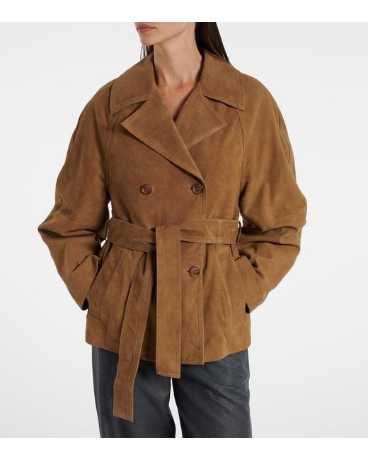Rohe Brown Belted Suede Jacket