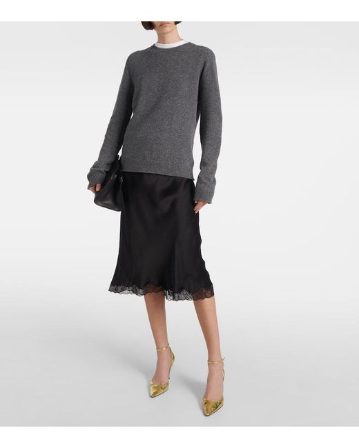 The Row Pumps Liisa Aus Metallic-Leder