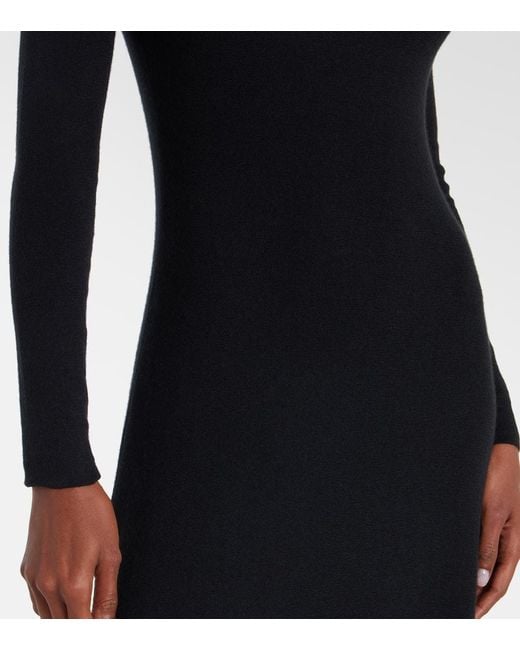 Tom Ford Black Maxikleid Aus Einem Kaschmirgemisch