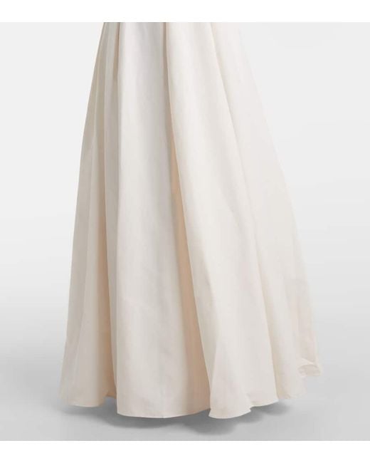 Staud White Bridal Maxikleid Joy Aus Einem Baumwollgemisch