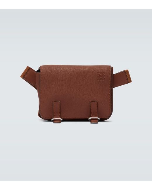 Loewe Military Grained Leather Belt Bag for Men | Lyst