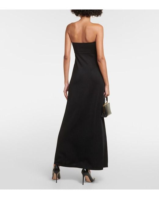 FRAME Black Tube Knitted Maxi Dress
