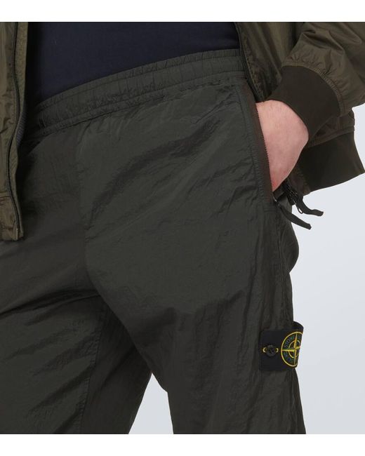 Stone Island Gray Compass Track Pants for men