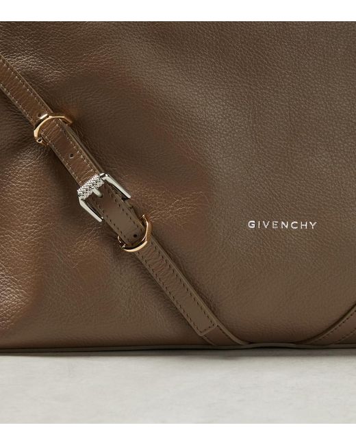 Givenchy Brown Schultertasche Voyou Medium aus Leder
