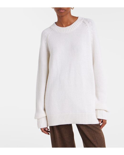 Lisa Yang White Pullover Anine Aus Kaschmir