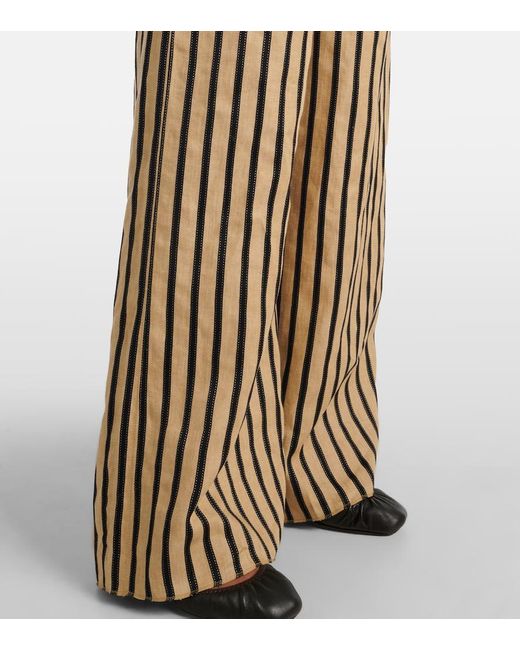 Pantalon Formel À Rayures Max Mara en coloris Yellow