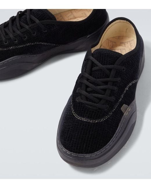ERL Black Corduroy Sneakers for men
