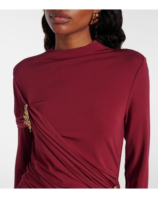 Robe Longue Izadora A Ornements Jonathan Simkhai en coloris Red