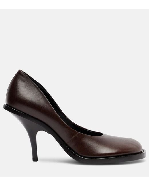 Dries Van Noten Black Leather Pumps