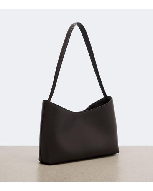 The Row Black Alma Small Leather Shoulder Bag