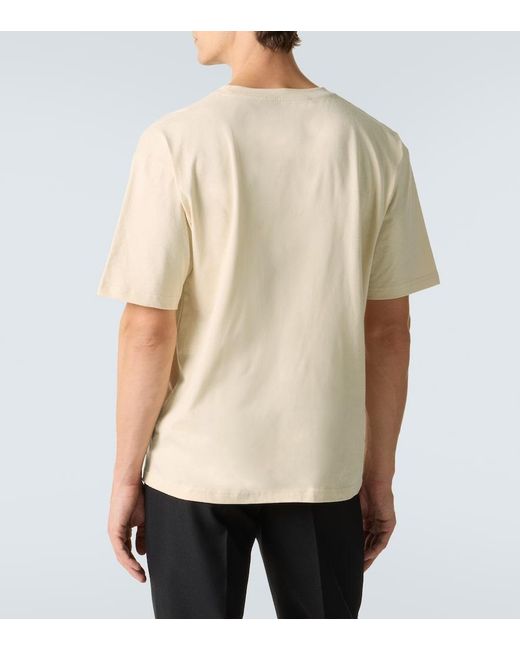 Valentino Natural Logo Cotton Jersey T-Shirt for men