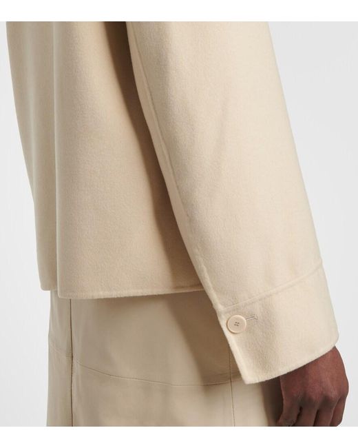 Joseph Natural Rollet Wool And Silk Coat
