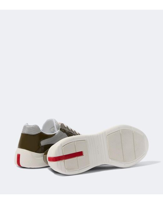 Prada Green America's Cup Sneakers for men