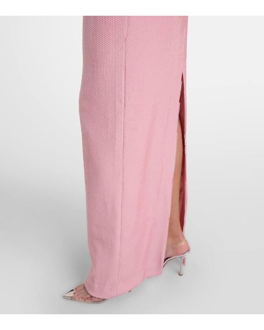 Rebecca Vallance Pink Verzierte Robe Lydia