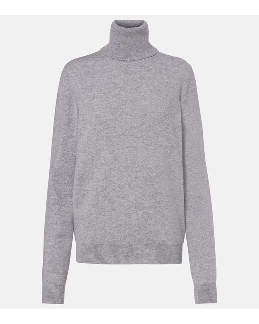 SAINT LAURENT ニット ウール カシミヤ XS グレー 無地. Saint Laurent Cashmere Turtleneck Sweater in Grey | Lyst UK