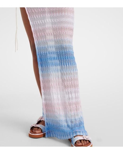 Missoni Blue Gradient Wrap Skirt
