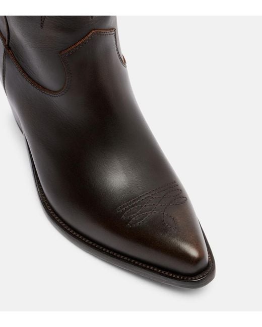 Golden Goose Deluxe Brand Black Wish Star Leather Cowboy Boots