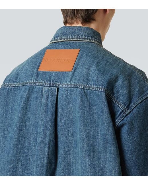 Camisa En Denim Jil Sander de hombre de color Blue